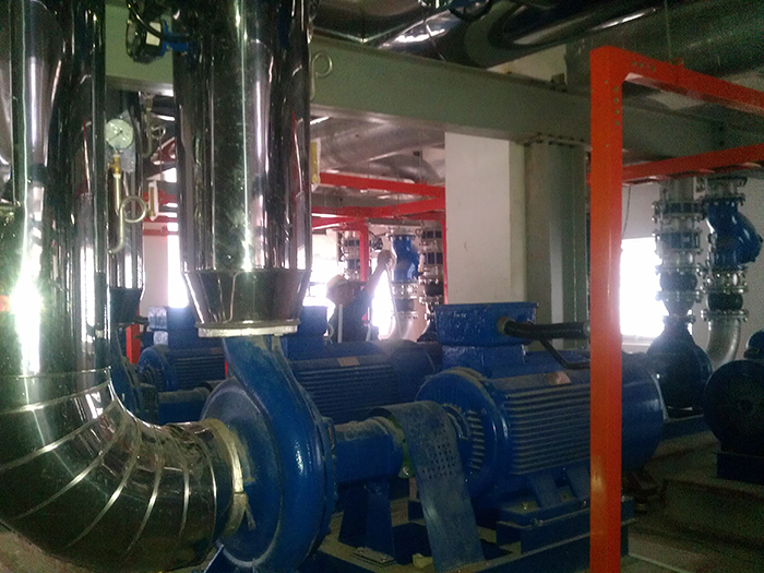 Hệ thống chiller công trình Dược Hậu Giang