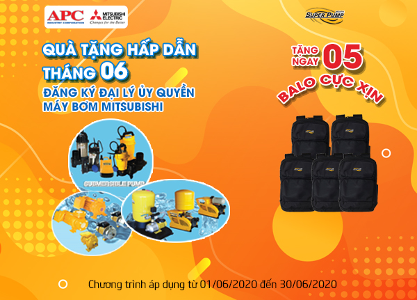 Đăng ký đại lý máy bơm Mitsubishi